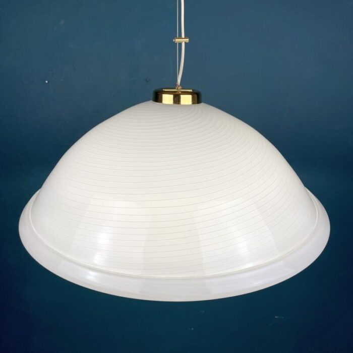 large italian swirl murano glass pendant lamp 1980s 13