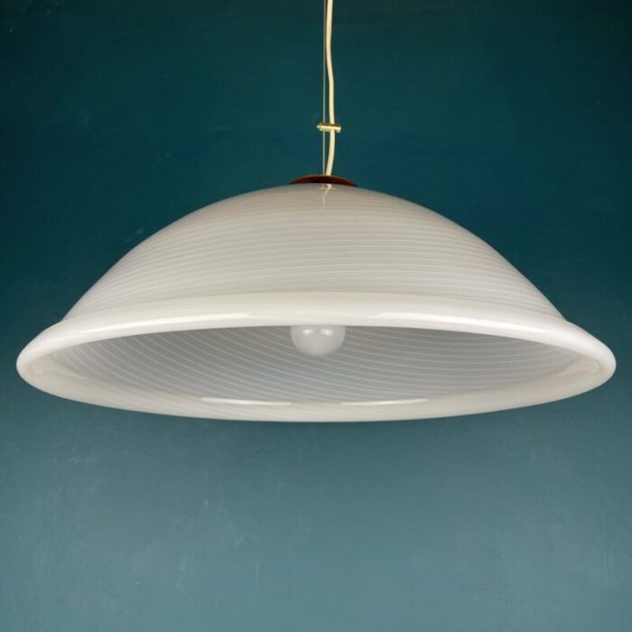 large italian swirl murano glass pendant lamp 1980s 8