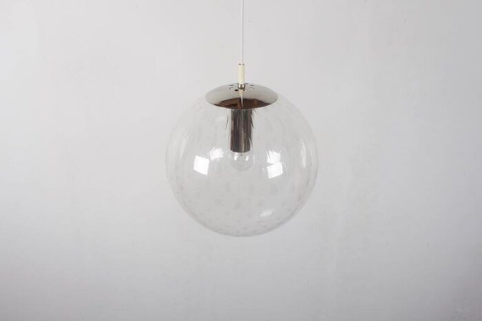 large light drops globe pendant lamp from raak amsterdam 1960s 2