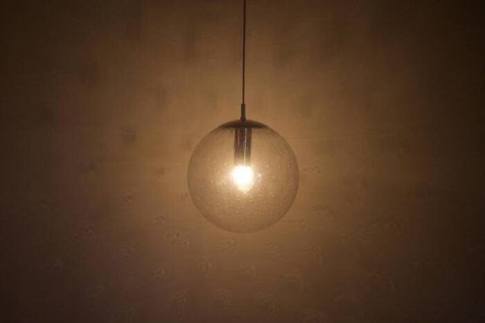 large light drops globe pendant lamp from raak amsterdam 1960s 6