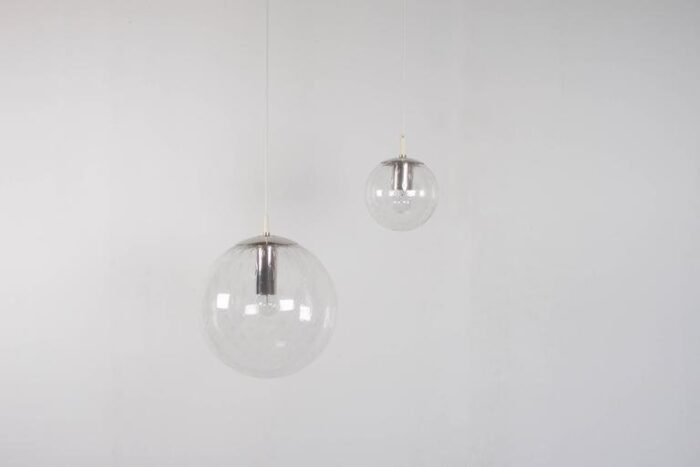 large light drops globe pendant lamp from raak amsterdam 1960s 7