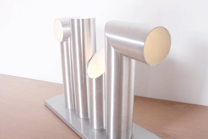 large light sculpture table or floor lamp by maurice grothusen for raak 1960s 5