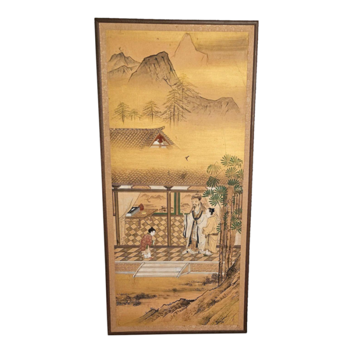 large meiji painting japan circa 1870 6807