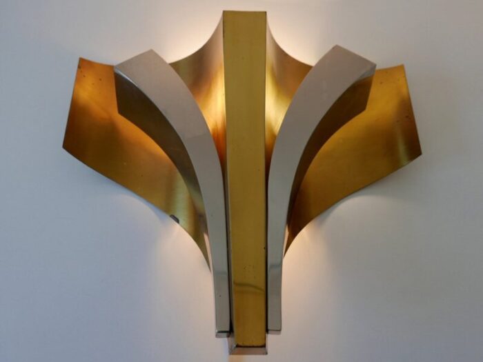 large mid century modern brass sconces by maison bagues paris 1960s set of 2 12