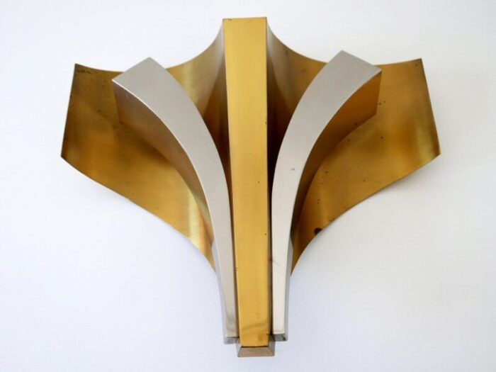 large mid century modern brass sconces by maison bagues paris 1960s set of 2 13