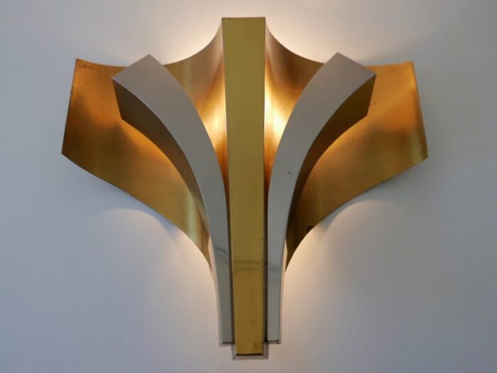 large mid century modern brass sconces by maison bagues paris 1960s set of 2 14