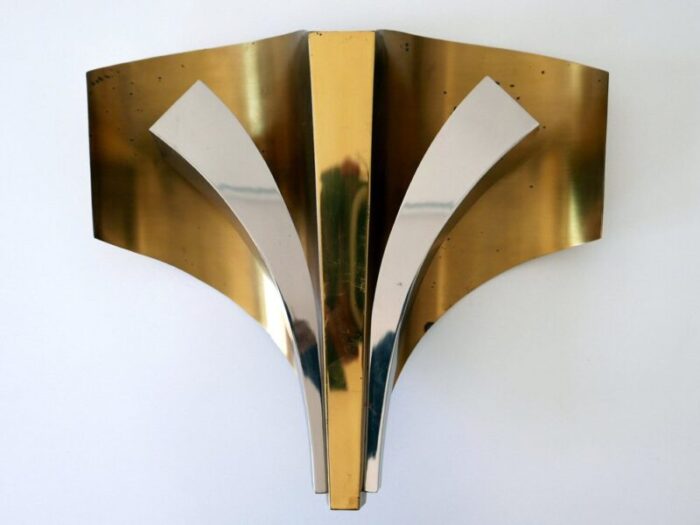 large mid century modern brass sconces by maison bagues paris 1960s set of 2 3