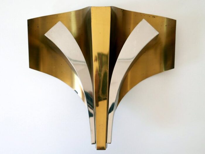 large mid century modern brass sconces by maison bagues paris 1960s set of 2 5