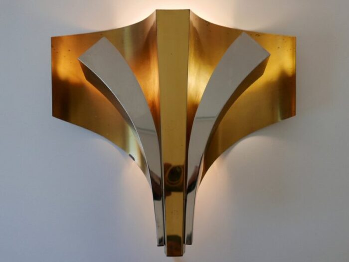 large mid century modern brass sconces by maison bagues paris 1960s set of 2 6