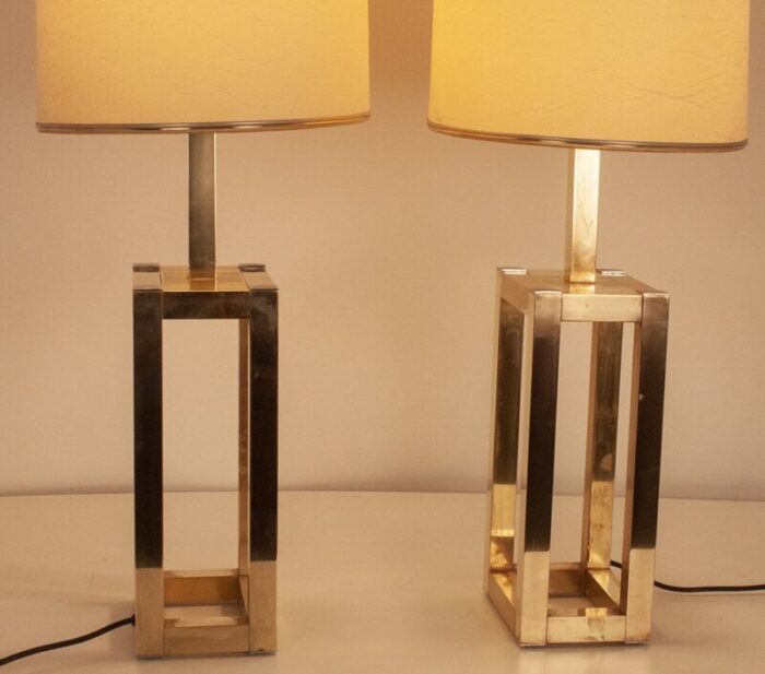 large mid century table lamps from lumica spain 1970s set of 2 5