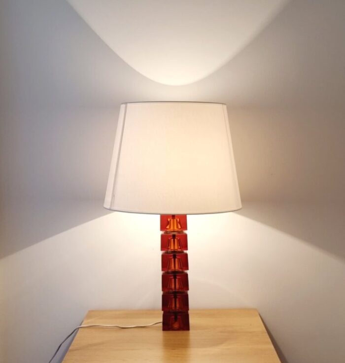 large scandinavian table lamp by carl fagerlund for orrefors sweden 1960s 2