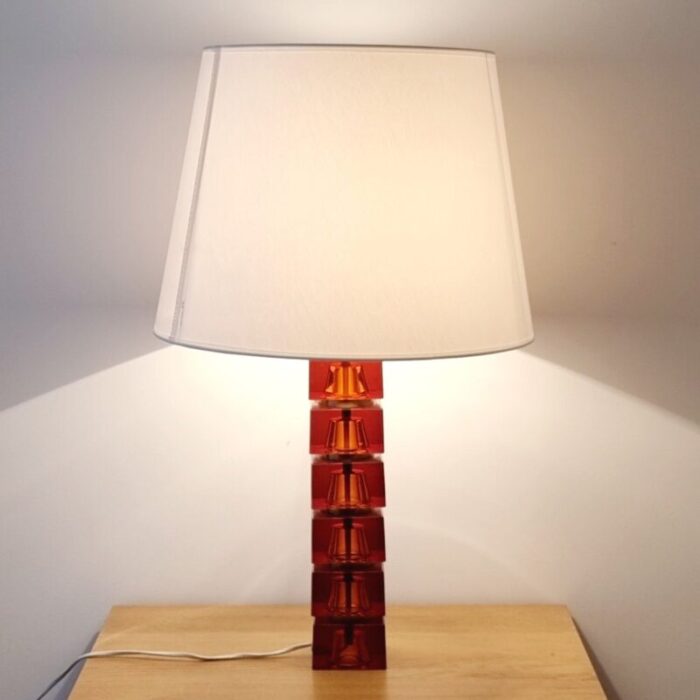 large scandinavian table lamp by carl fagerlund for orrefors sweden 1960s 3