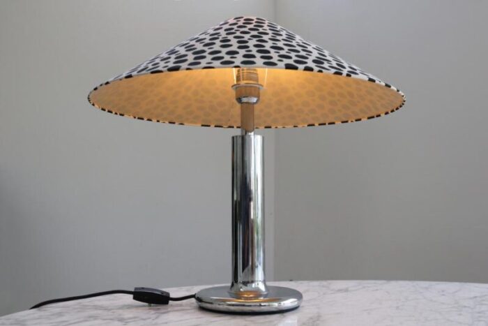 large space age table lamp in chrome 1970s 5100