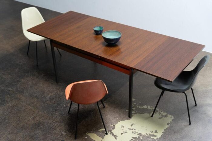 large wenge dining table with extensions 1960s 9402