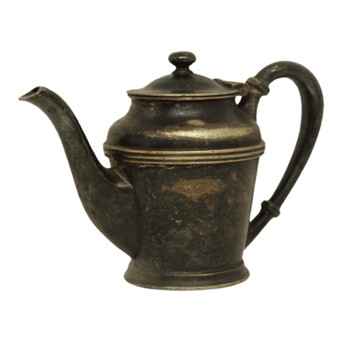 late 20th century albert pick and company nickeled silver pot 4378