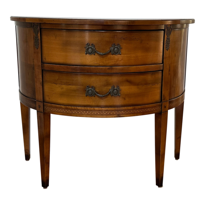 late 20th century french demi lune chest 6329