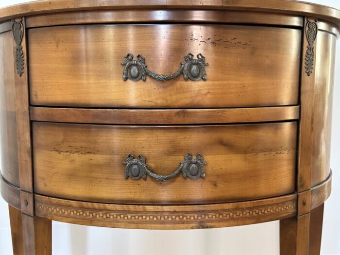 late 20th century french demi lune chest 8810