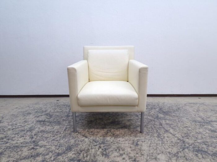 leather jason armchair in cream 0544 from walter knoll wilhelm knoll 8520