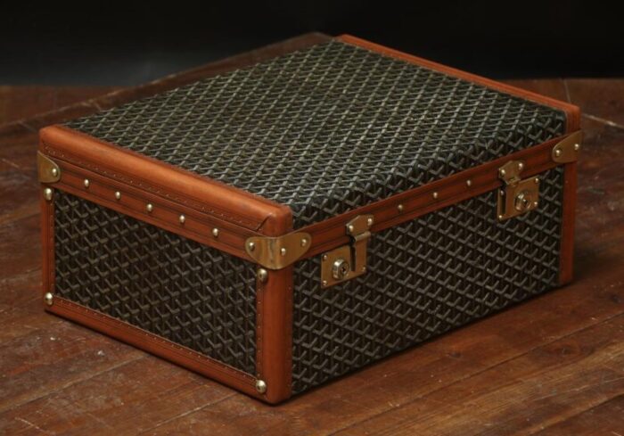 library trunk from goyard 1920s 9836