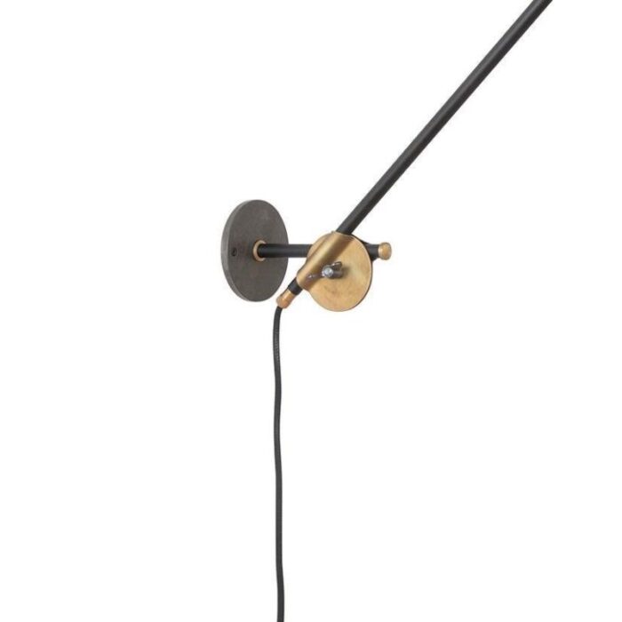 long black kh 1 arm wall lamp by sabina grubson 4