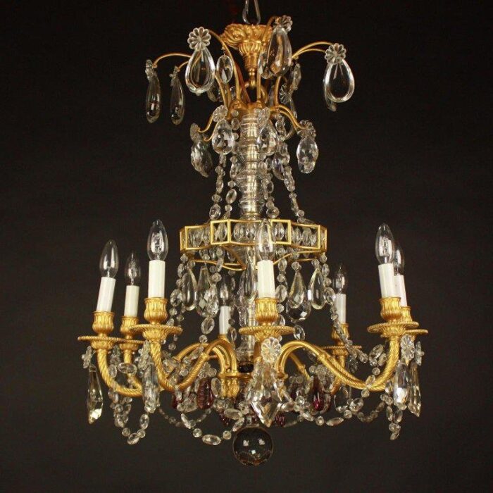 louis xvi style french chandelier in the style of maison bagues 3