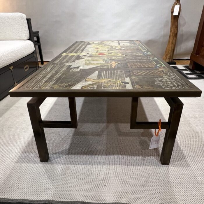 mid 20th century chin ying coffee table by philip and kelvin laverne 1625