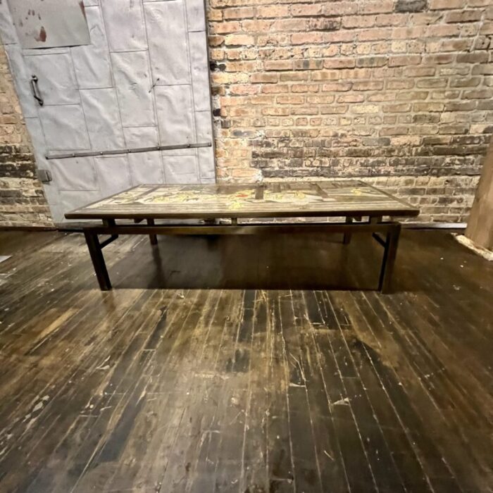 mid 20th century chin ying coffee table by philip and kelvin laverne 9134