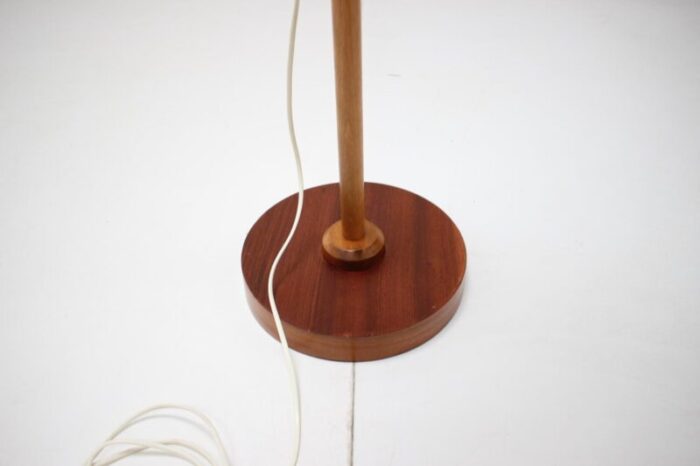 mid century adjustable wood floor lamp from humpolec 1970s 4