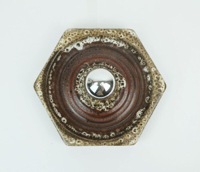 mid century ceramic sconce 1960s 2563