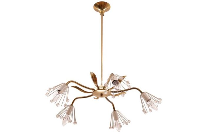 mid century chandelier by emil stejnar for rupert nikoll 1