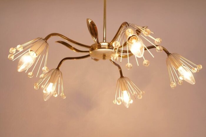 mid century chandelier by emil stejnar for rupert nikoll 3