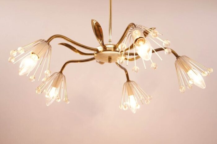 mid century chandelier by emil stejnar for rupert nikoll 4