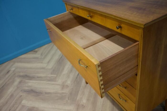 mid century chest of drawers in walnut by alfred cox 1950s 7044