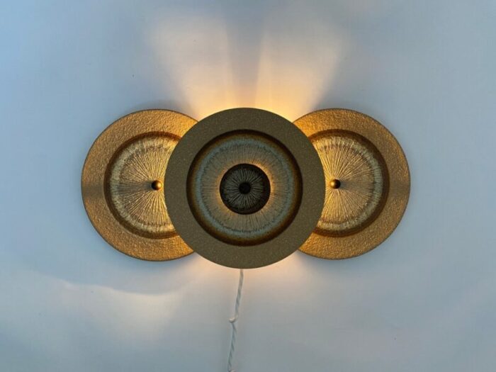 mid century danish modern ceramic wall light by noomi backhausen for soholm 3