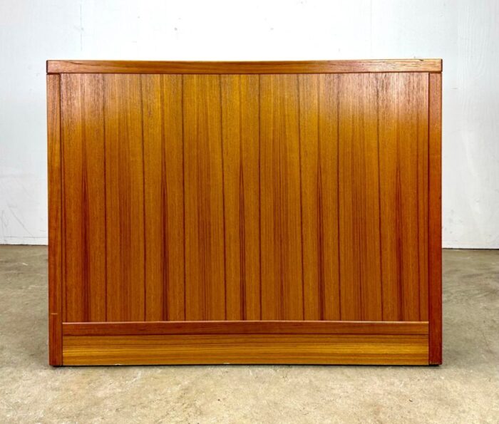 mid century danish modern teak storage media cabinet by jesper 4317