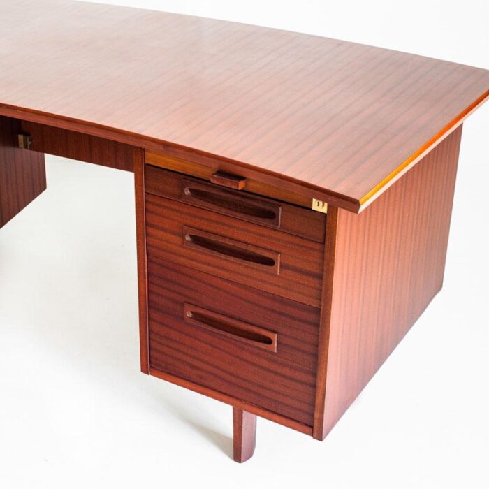 mid century desk with drawers and trays 1960s 9219 scaled