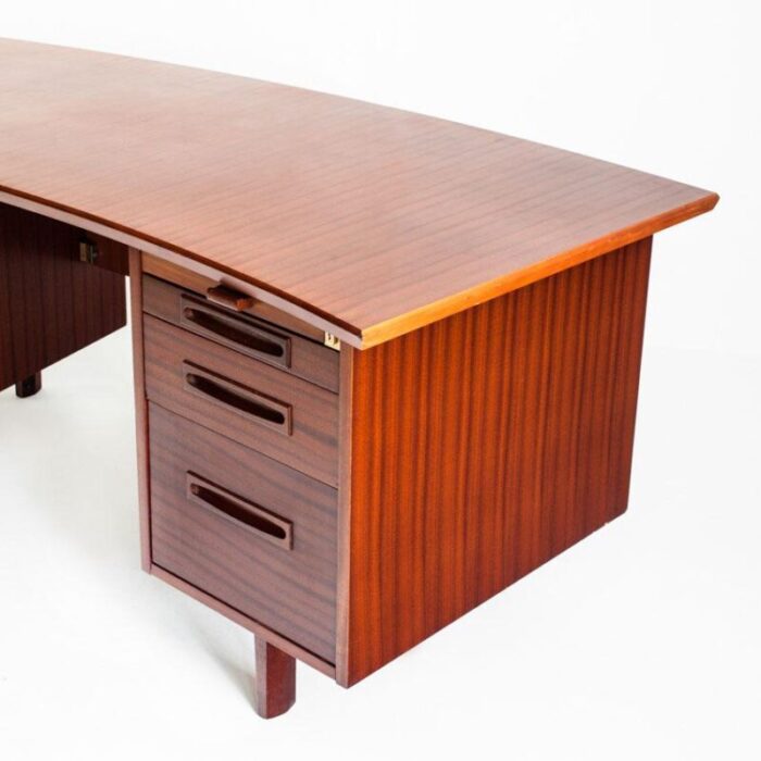 mid century desk with drawers and trays 1960s 9530