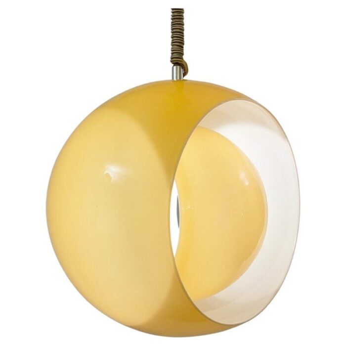 mid century eclisse suspension in murano glass by carlo nason for mazzega 1