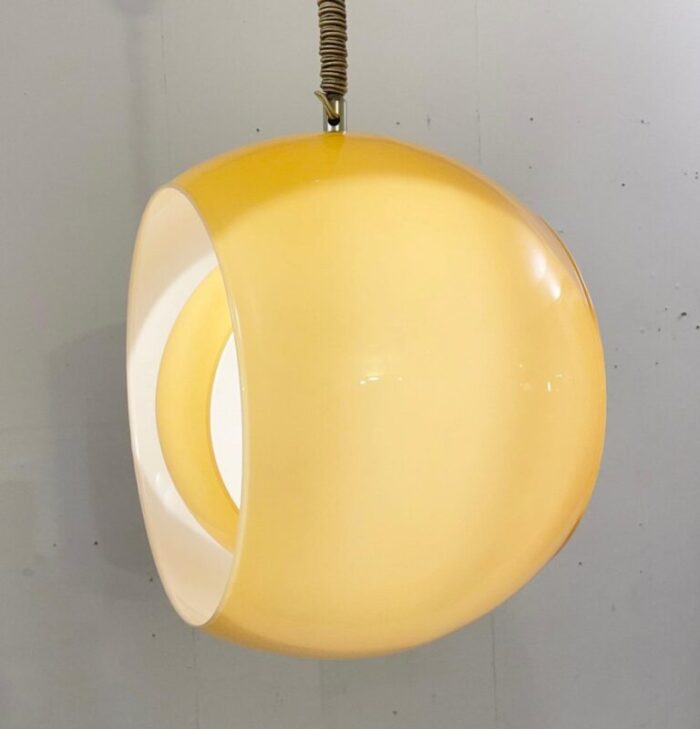 mid century eclisse suspension in murano glass by carlo nason for mazzega 3