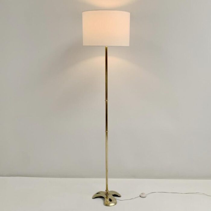 mid century french brass floor lamp 1960 8377