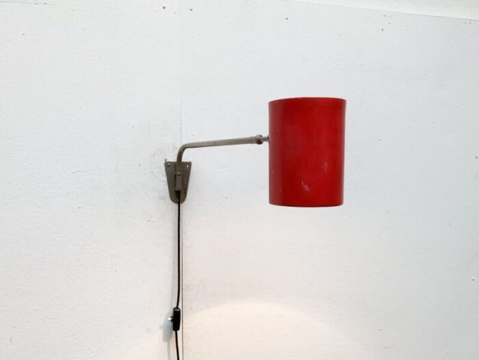 mid century german minimalist wall lamp from hala 1960s 1