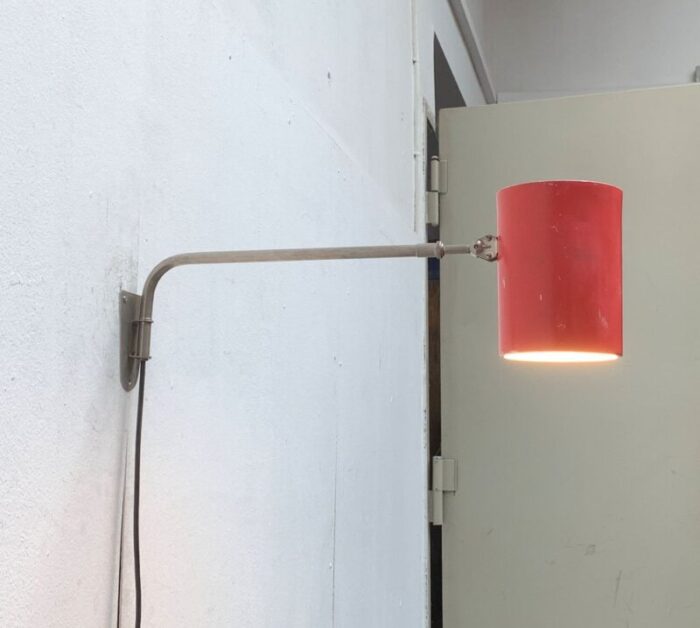 mid century german minimalist wall lamp from hala 1960s 2