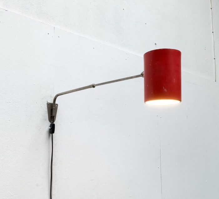 mid century german minimalist wall lamp from hala 1960s 20