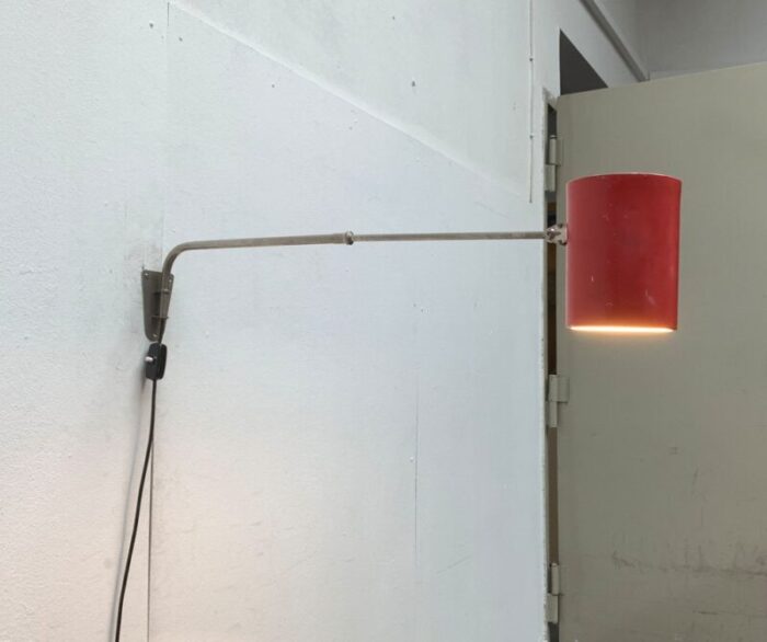 mid century german minimalist wall lamp from hala 1960s 3