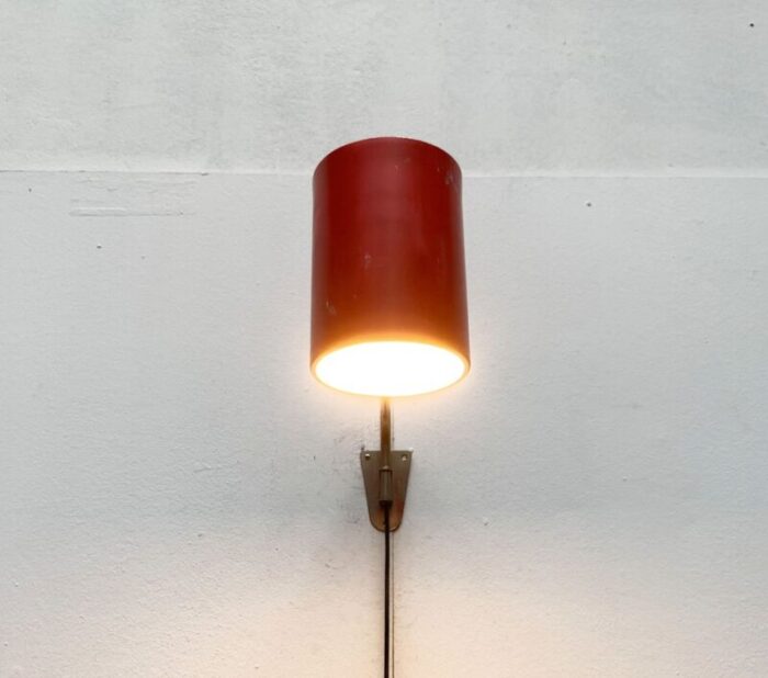 mid century german minimalist wall lamp from hala 1960s 35