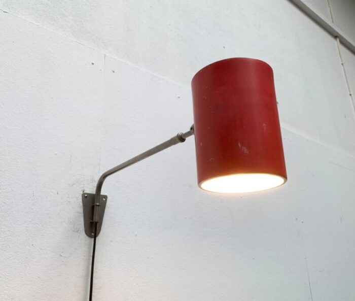 mid century german minimalist wall lamp from hala 1960s 38