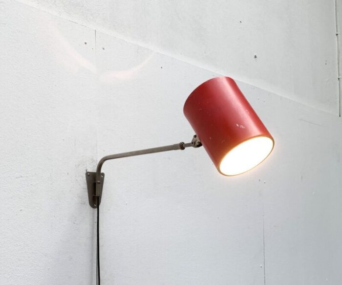 mid century german minimalist wall lamp from hala 1960s 4