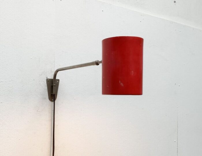 mid century german minimalist wall lamp from hala 1960s 40