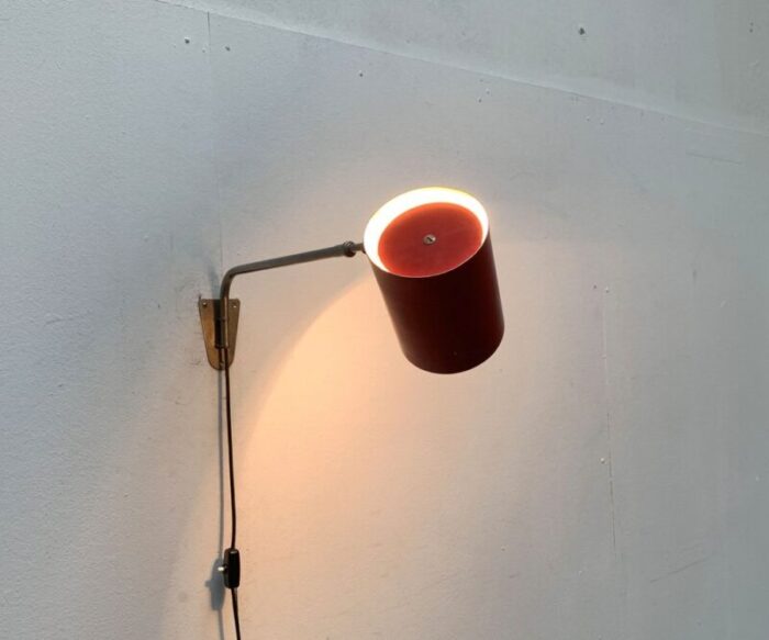 mid century german minimalist wall lamp from hala 1960s 42