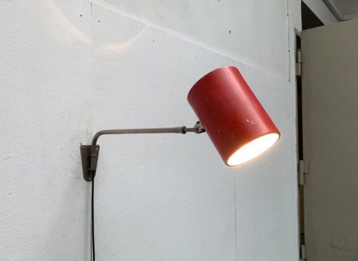 mid century german minimalist wall lamp from hala 1960s 45